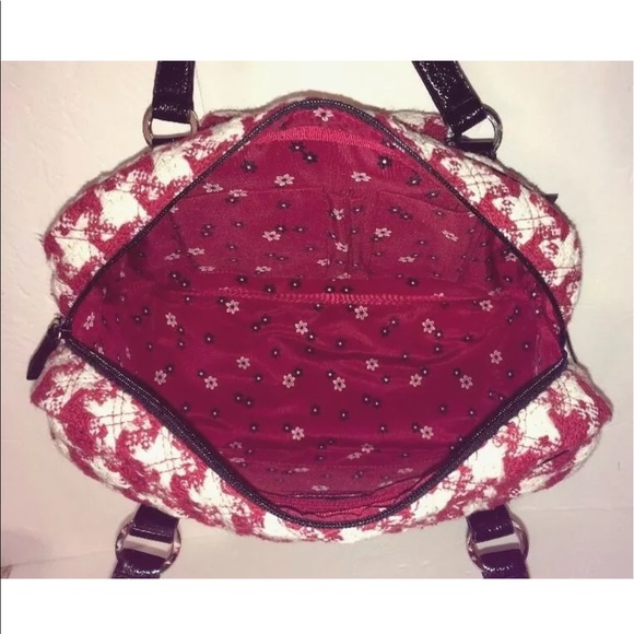 Vera Bradley Satchel & Wristlet set New w tags vintage Red black classic retro - Picture 4 of 8